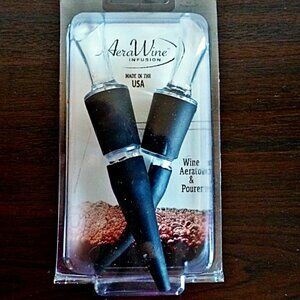 NWOT - AeraWine 2-Pack Patented Bottle-top Wine Aerator and Pourer